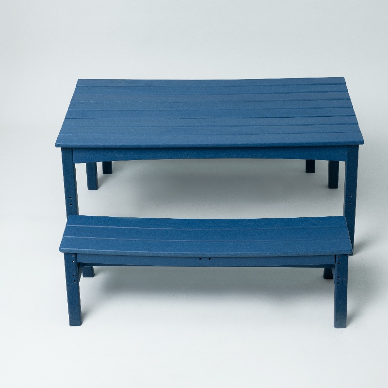 Mobília do pátio de garoto com cor azul